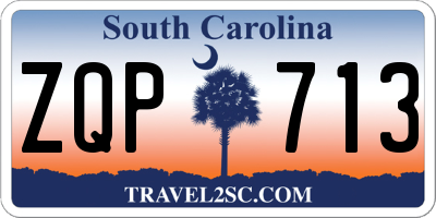 SC license plate ZQP713