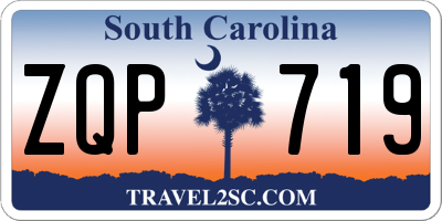 SC license plate ZQP719