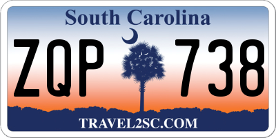 SC license plate ZQP738