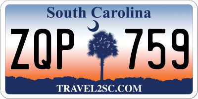 SC license plate ZQP759