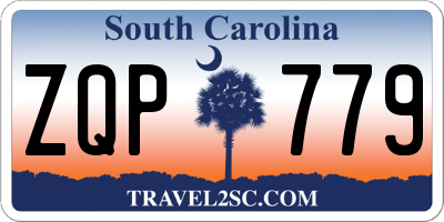 SC license plate ZQP779