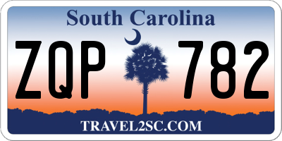 SC license plate ZQP782