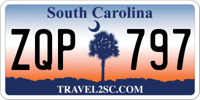 SC license plate ZQP797