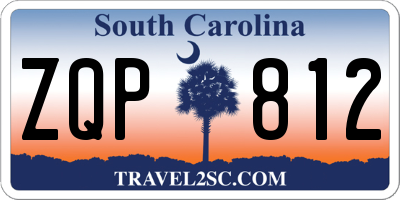 SC license plate ZQP812