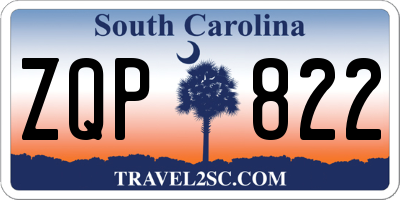 SC license plate ZQP822