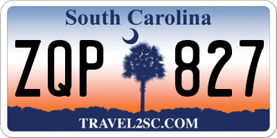 SC license plate ZQP827
