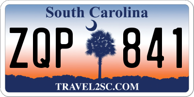 SC license plate ZQP841