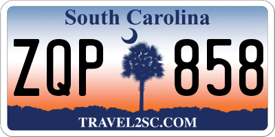 SC license plate ZQP858