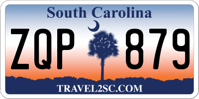 SC license plate ZQP879