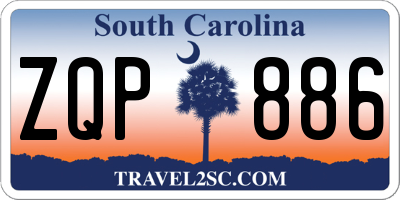 SC license plate ZQP886