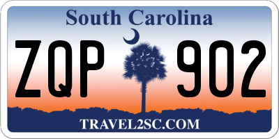 SC license plate ZQP902
