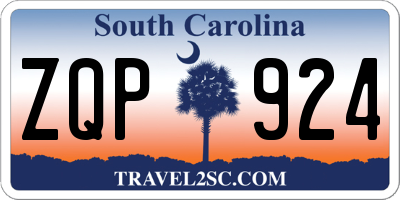 SC license plate ZQP924