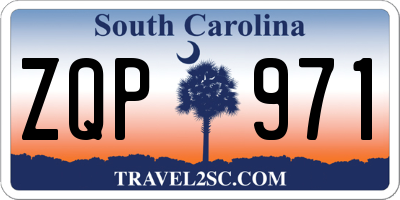 SC license plate ZQP971