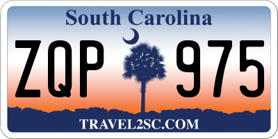 SC license plate ZQP975