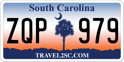 SC license plate ZQP979