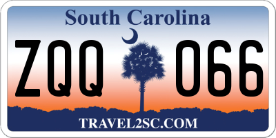 SC license plate ZQQ066