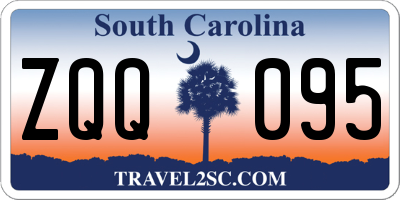 SC license plate ZQQ095