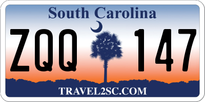 SC license plate ZQQ147