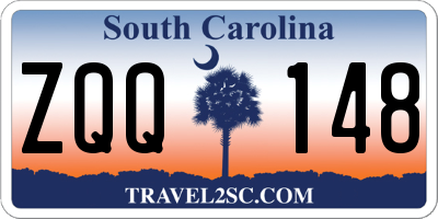 SC license plate ZQQ148