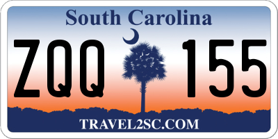 SC license plate ZQQ155