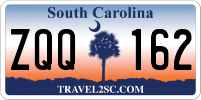 SC license plate ZQQ162