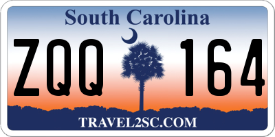 SC license plate ZQQ164