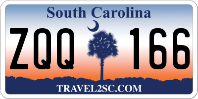 SC license plate ZQQ166