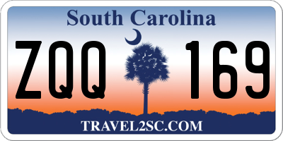 SC license plate ZQQ169
