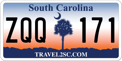 SC license plate ZQQ171