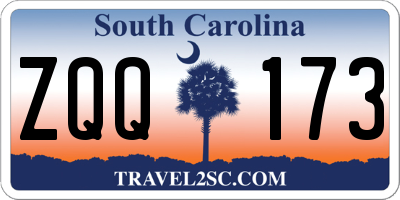 SC license plate ZQQ173
