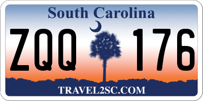 SC license plate ZQQ176