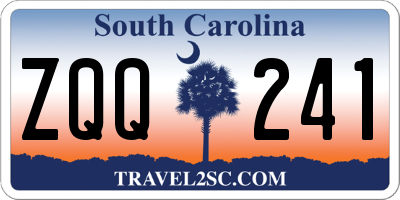 SC license plate ZQQ241