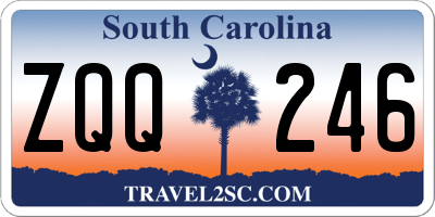 SC license plate ZQQ246