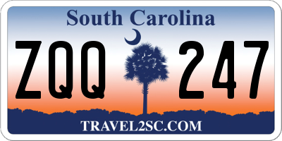 SC license plate ZQQ247