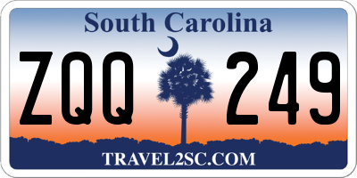 SC license plate ZQQ249