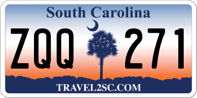 SC license plate ZQQ271