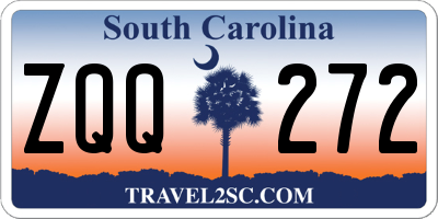SC license plate ZQQ272
