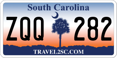 SC license plate ZQQ282