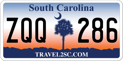 SC license plate ZQQ286