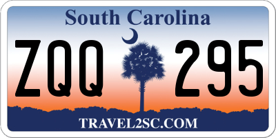 SC license plate ZQQ295