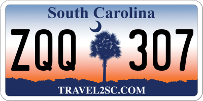 SC license plate ZQQ307