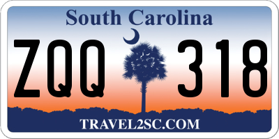 SC license plate ZQQ318