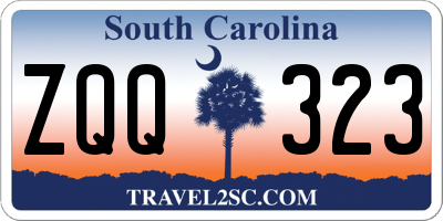 SC license plate ZQQ323