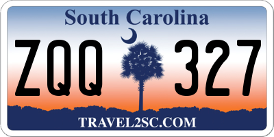 SC license plate ZQQ327