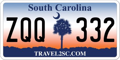 SC license plate ZQQ332