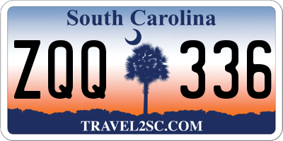 SC license plate ZQQ336