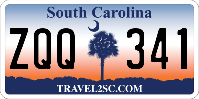 SC license plate ZQQ341