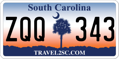 SC license plate ZQQ343