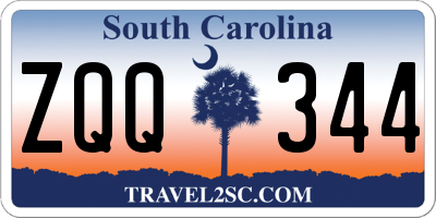 SC license plate ZQQ344