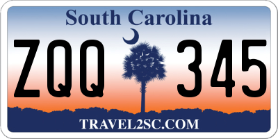 SC license plate ZQQ345